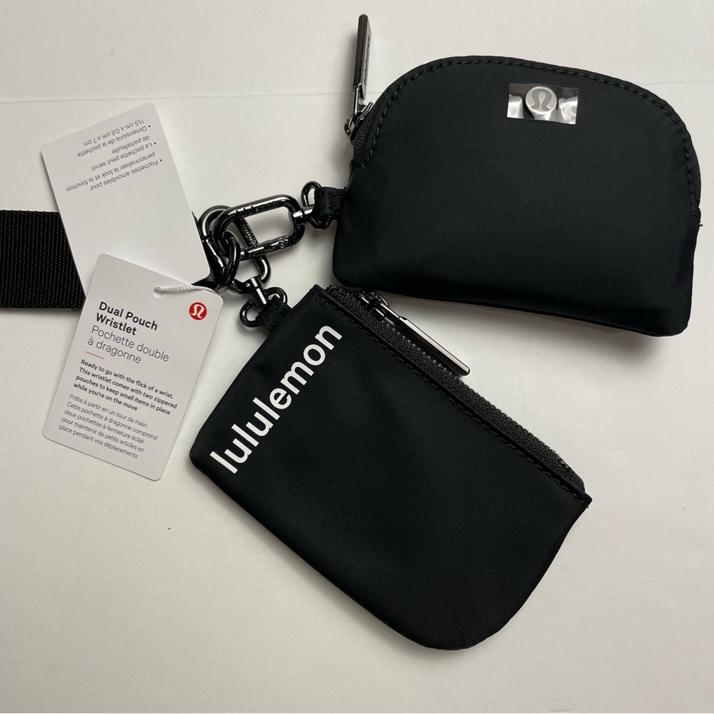 Lululemon Dual Pouch Wristlet (Black)